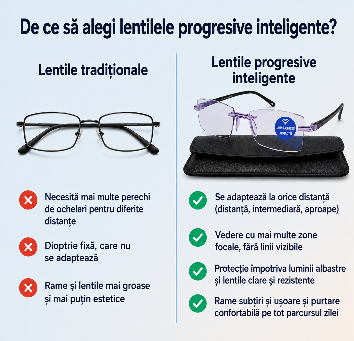 OFERTA 2X1 – Ochelari Progresivi Inteligenți™