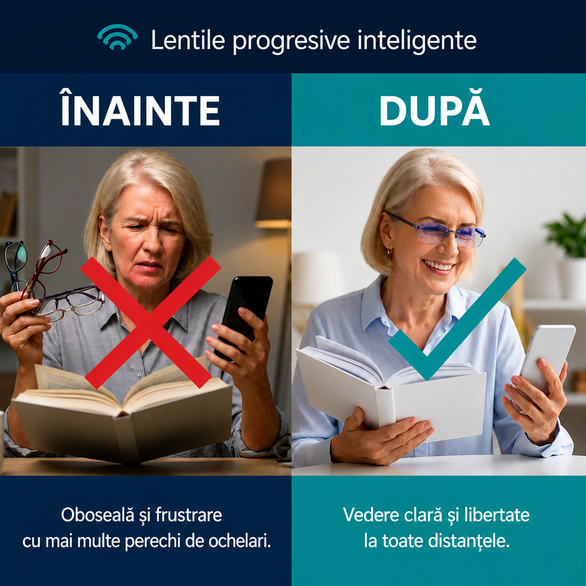 OFERTA 2X1 – Ochelari Progresivi Inteligenți™